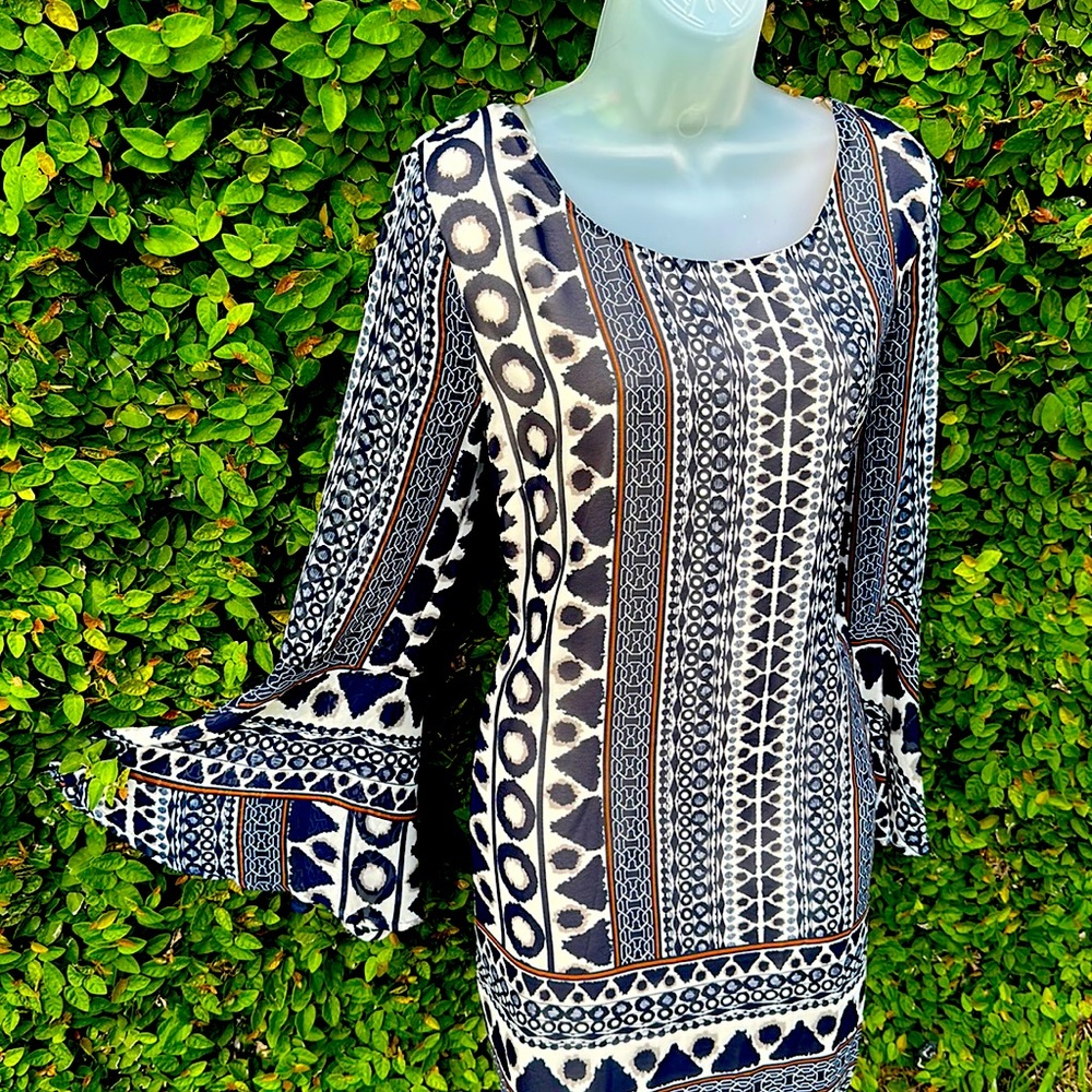 Pink Owl tunic mini dress